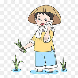 谷雨中国传统节气二十四节气插秧