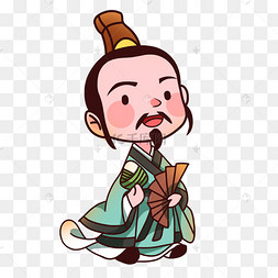 端午端午节古代人物屈原卡通q版