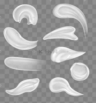 白色奶油泡沫乳液