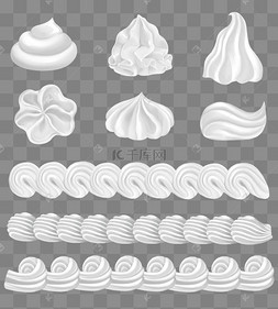 白色奶油泡沫摩丝笔刷