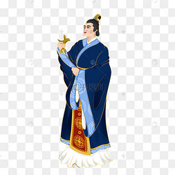 端午端午节古代古风人物屈原敬酒