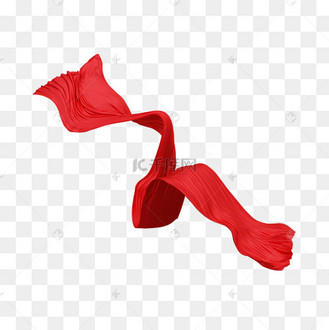 3dc4d立体红色飘逸丝绸