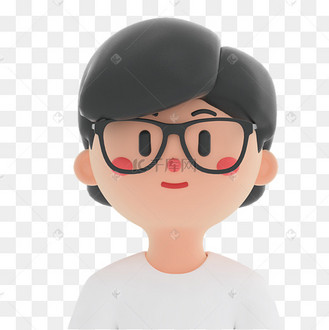 3d立体c4d短发女生头像