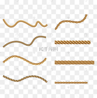 绳子木绳麻绳矢量