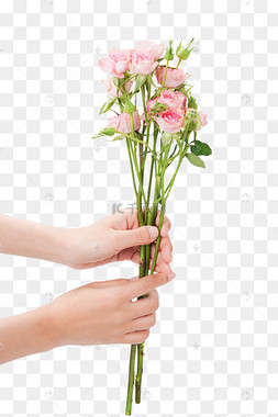女教师下载 png下载psd七夕手拿鲜花女孩下载 png女神节美女手捧鲜花