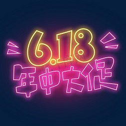 618年中大促创意字体设计