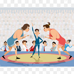 自由式摔跤的竞争