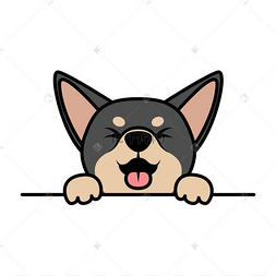 狗黑色和棕色爪子向上墙壁,病媒图解下载 jpg下载eps卡通红色的墙壁免