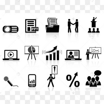 业务演示文稿图标集