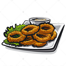 炸的鱿鱼圈下载 png下载eps矢量手绘卡通鲸鱼下载 png下载ai海洋生物