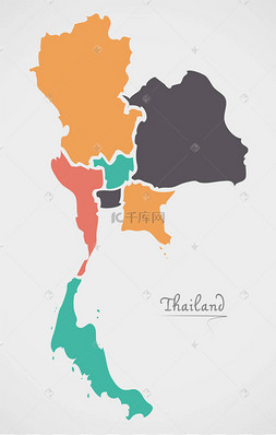 泰国轮廓图图片