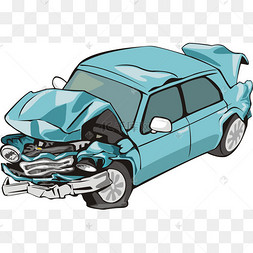 撞坏的车