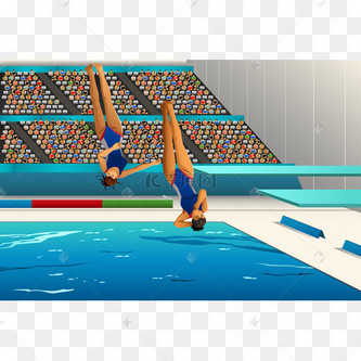 手绘跳水图片_手绘跳水设计图片素材大全-千库网