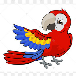 卡通鹦鹉吉祥物