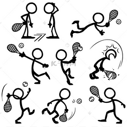 火柴人png矢量图