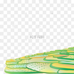 国潮风节气芒种水稻田野