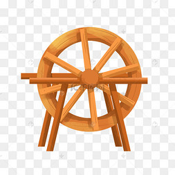 农具卡通矢量拖拉机农用机农具工具免扣素材可爱的农民伯伯拿铁耙蓝色