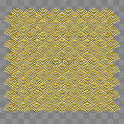 烫金半圆中式云纹底纹