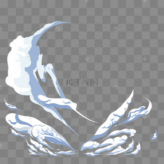 动漫游戏特效云气流