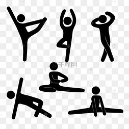 火柴人小人下载 png下载psd可爱卡通拿气球的开心的火柴人表情下载