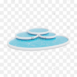 3dc4d立体游泳池水池