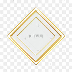 3dc4d立体浅金色边框