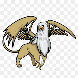 神兽狮鹫图章图案