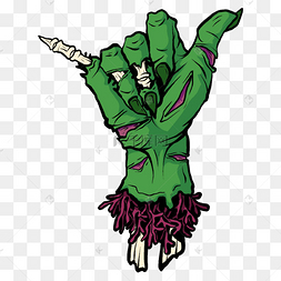 僵尸手波普风格血管