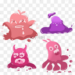 粘液卡通怪物史莱姆