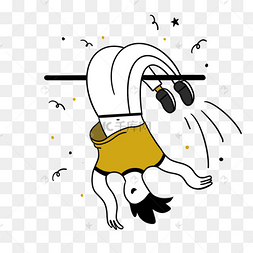 png下载psd简笔线性火柴人下载