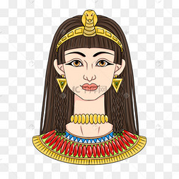 埃及皇后卡通风格
