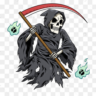 死神恐怖卡通黑色