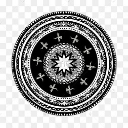 越南东山铜鼓黑白复杂花纹