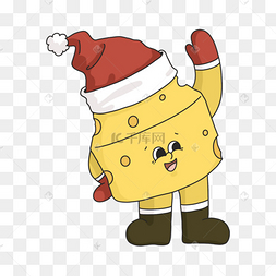 png下载psd奶酪食物合集水彩风格下载 png下载c4d3d卡通食物拟人奶酪