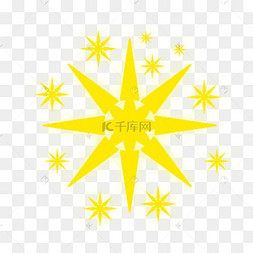 星星闪光金色星空插图创意