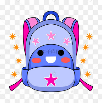 书包卡通可爱教育贴纸