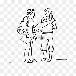 旅行者地图问路抽象风格