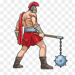 古罗马链锤战士卡通