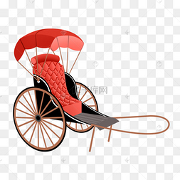 民国复古人力黄包车