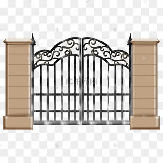 大门欧式豪华复古铁艺门