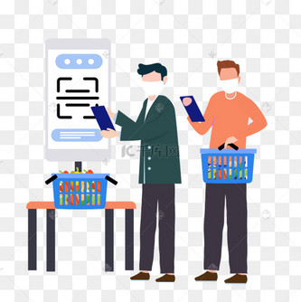 人物卡通购物图片_人物卡通购物设计图片素材大全-千库网