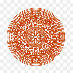 越南东山铜鼓抽象花纹图形