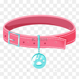 宠物项圈链子卡通粉色