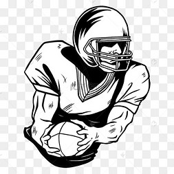 美式足球运动员波普风格球