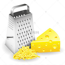 切割图像图片_Rivjärn och ost磨碎机和奶酪