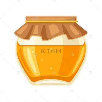 蜂蜜罐子的插图.