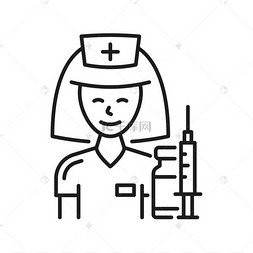 护士女医生准备做冠状病毒疫苗接