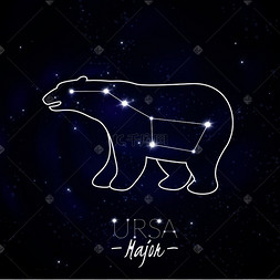 大熊座北斗七星北天星星星座图案