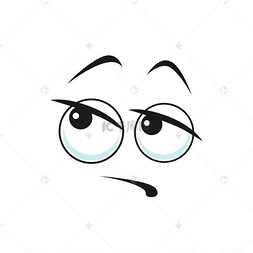 冷漠不确定的表情符号,漫画笑脸