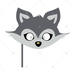 狼动物嘉年华面具.